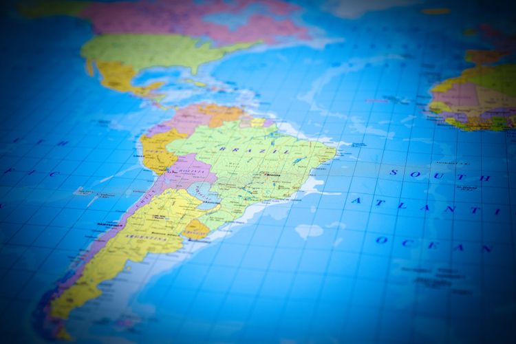 America Latina Mapa